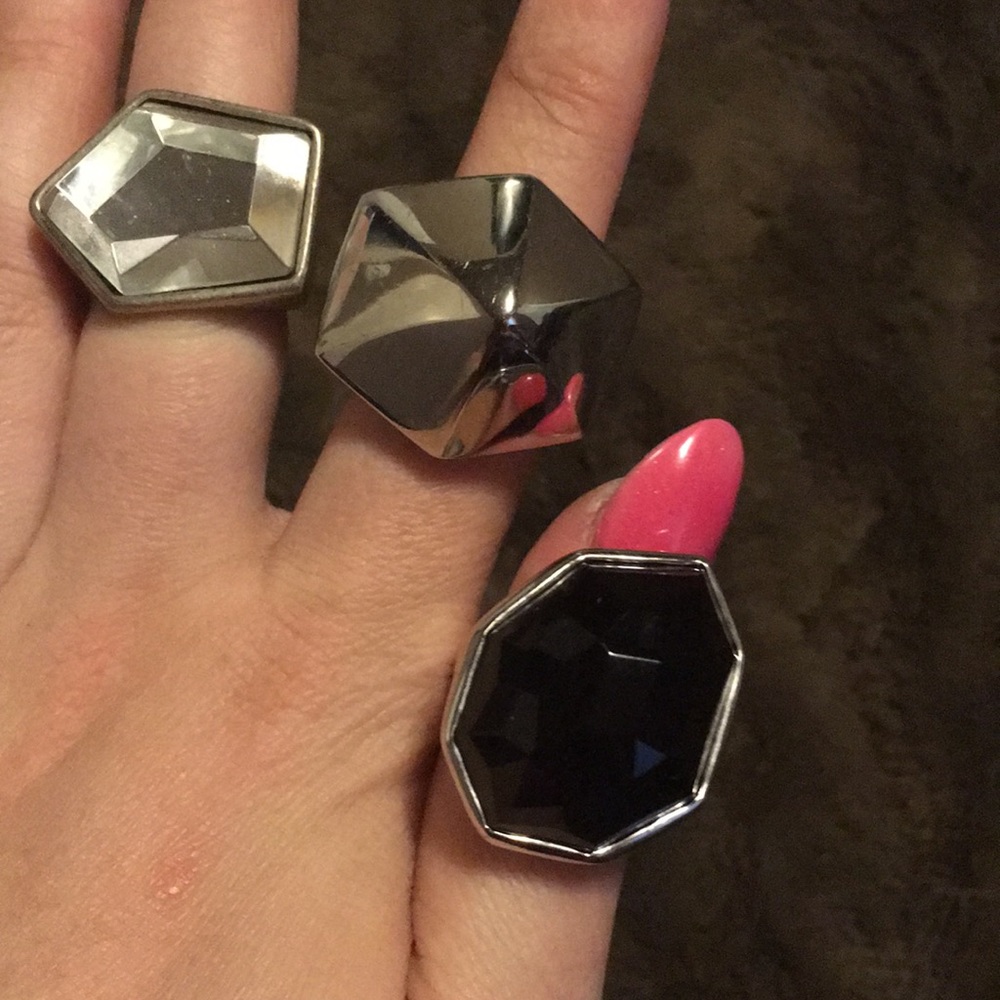 3 Stella &Dot cocktail rings